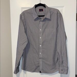 UNTUCKit Black and White Striped Casual Shirt